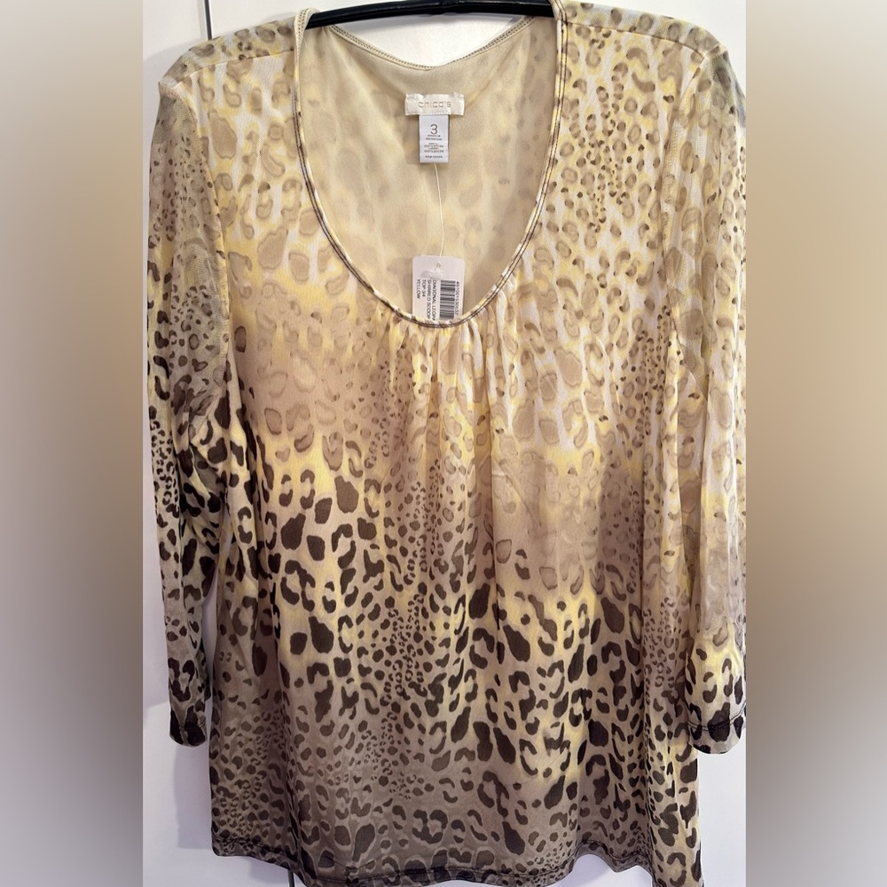 Chico’s Animal Print Top